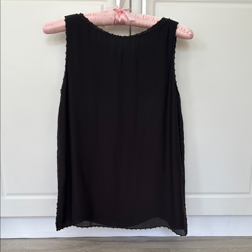 Massimo Dutti Black Silk Top